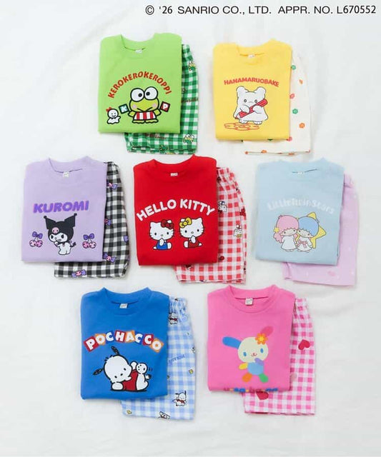 日本童裝 apres les cours x Sanrio 接觸冷感 睡衣 80-130cm 男童款/女童款 夏季 睡衣系列