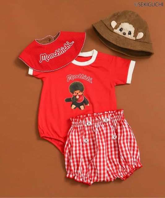 日本童裝 apres les cours x monchhichi 燈籠褲 70-80cm 男童款/女童款 初生嬰兒 夏季 PANTS