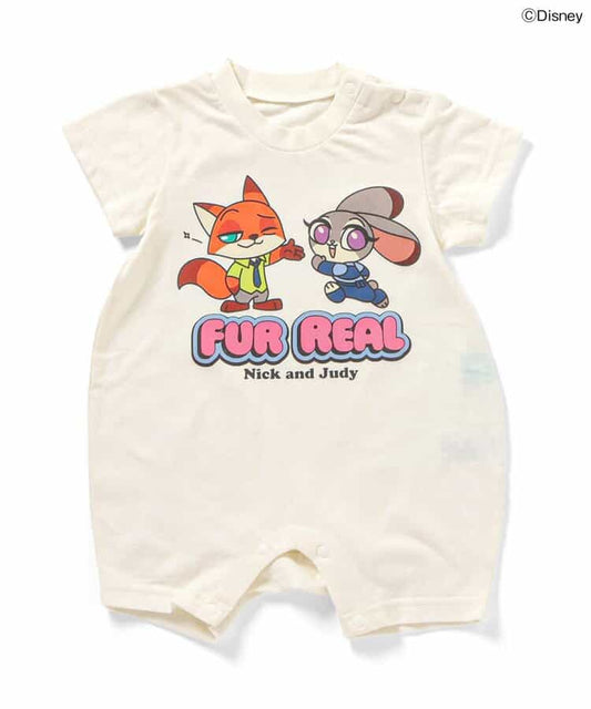 日本童裝 BREEZE x Disney 優獸大都會連衣 70-80cm 男童款/女童款 初生嬰兒 夏季 Jumpsuit