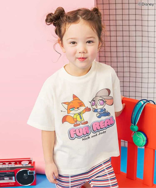 日本童裝 BREEZE x Disney 優獸大都會印花上衣 80-140cm 男童款/女童款 夏季 TOPS