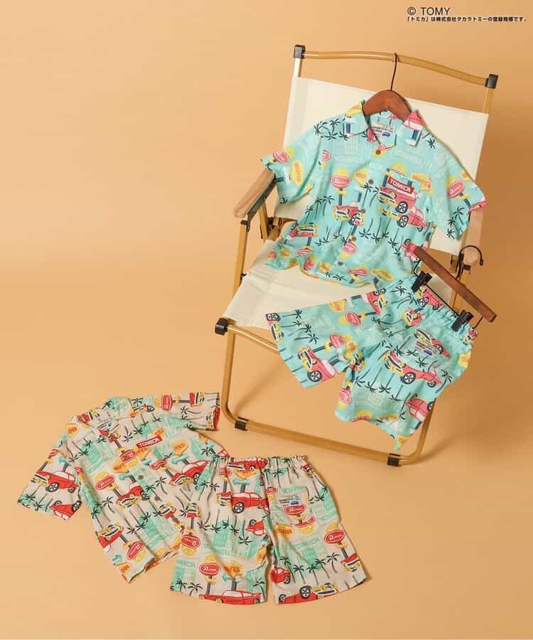 日本童裝 BREEZE x TOMICA 夏威夷風情襯衫 80-130cm 男童款 夏季 TOPS