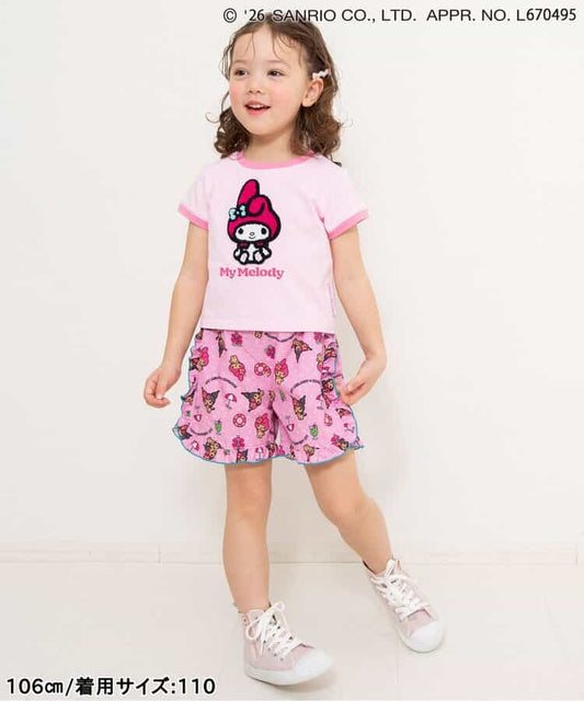日本童裝 BREEZE x Sanrio 水陸兩用 防水系列 防UV 沙灘泳褲 90-140cm 女童款 PANTS 夏季 夏日玩水泳衣特輯