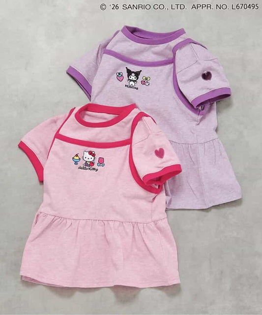 日本童裝 BREEZE x Sanrio 假兩件上衣 90-140cm 女童款 夏季 TOPS