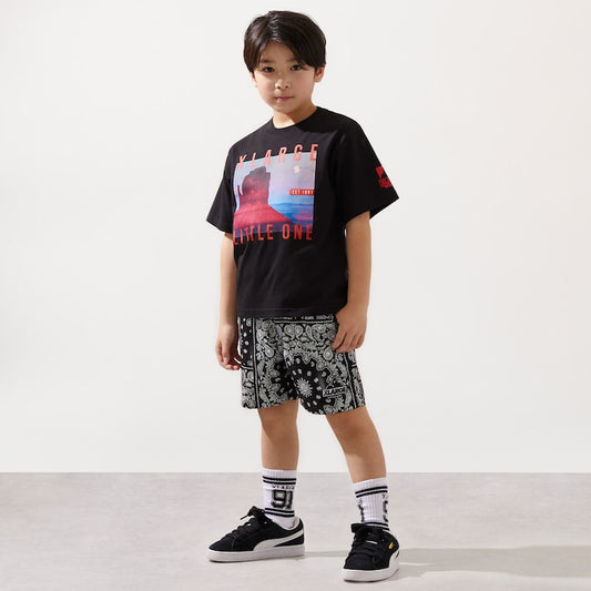 日本童裝 XLARGE KIDS 防UV 接觸冷感 照片印花短袖上衣 90-140cm 男童款 夏季 TOPS