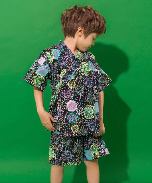 Disney Japanese children's clothing, Jinbei Japanese kimono, 100-150cm, for girls, summer, other brand children's clothing, TOPS PANTS, Japanese Summer Festival Special