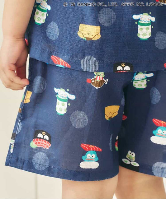 Disney Japanese children's clothing, Jinbei Japanese kimono, 100-150cm, for girls, summer, other brand children's clothing, TOPS PANTS, Japanese Summer Festival Special