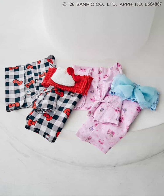日本童裝 apres les cours x Sanrio 日本浴衣 日本和服 100-150cm 女童款 夏季 DRESSES 日本夏祭慶典特輯)