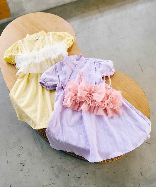 日本童裝 apres les cours 日本浴衣 新式浴衣連身裙吊帶兩件套裝 日本和服 80-130cm 女童款 夏季 TOPS DRESSES 日本夏祭慶典特輯