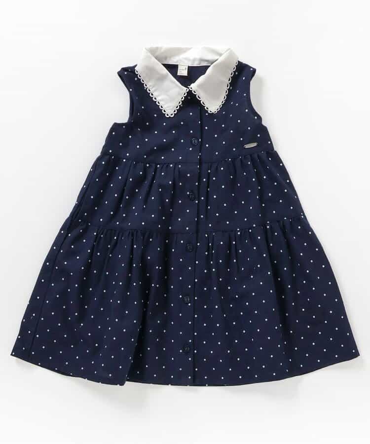 日本童裝 apres les cours 波點條紋襯衫裙 80-140cm 女童款 夏季 DRESSES