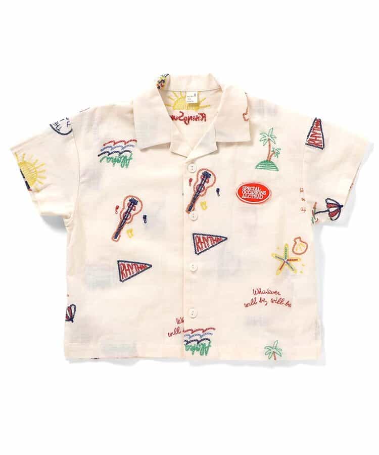 日本童裝 apres les cours 夏季圖案襯衫 80-130cm 男童款 夏季 TOPS