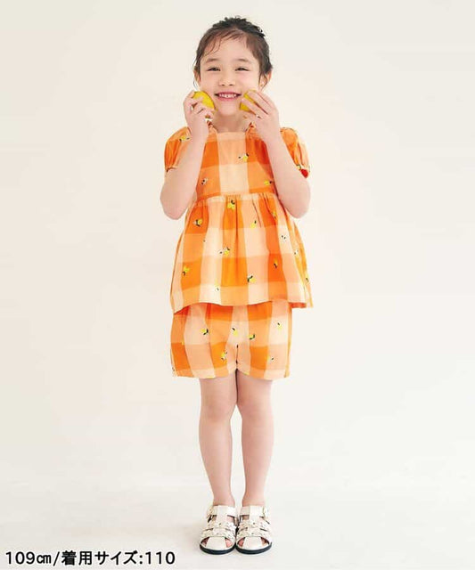 日本童裝 apres les cours 刺繡圖案短褲 80-140cm 女童款 夏季 PANTS