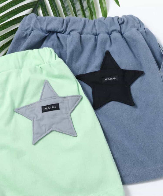 日本童裝 apres les cours 接觸冷感 星星口袋短褲 80-130cm 男童款 夏季 PANTS