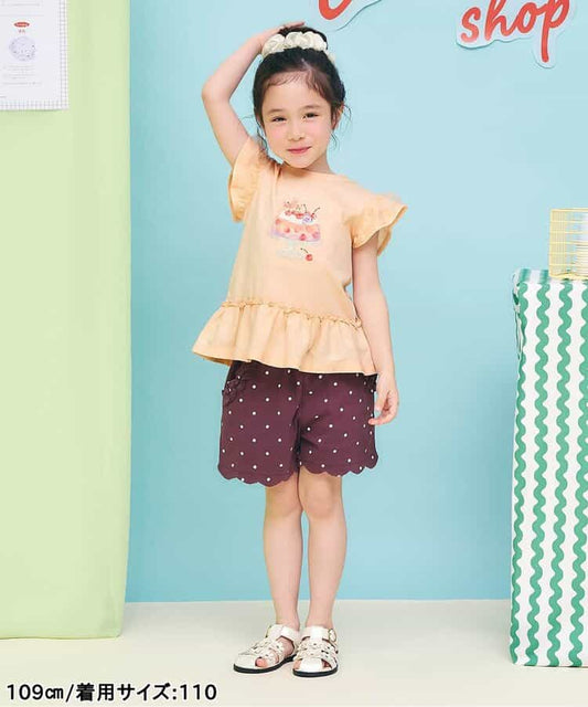 日本童裝 apres les cours 接觸冷感 閃亮亮片上衣 80-140cm 女童款 夏季 TOPS