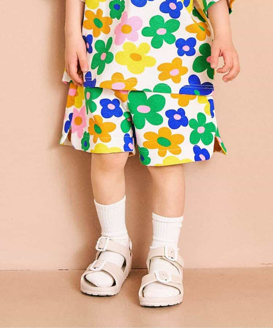 日本童裝 apres les cours 印花拼接短褲 80-130cm 男童款 夏季 PANTS