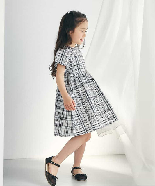 日本童裝 apres les cours 泡泡袖連身裙 80-140cm 女童款 夏季 DRESSES