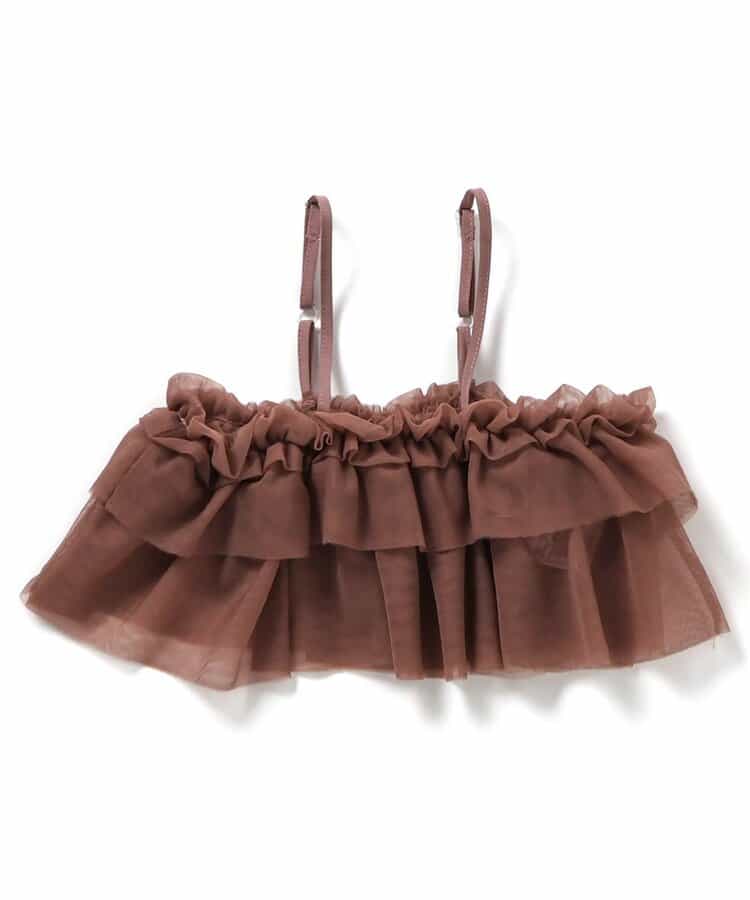 日本童裝 apres les cours 荷葉邊薄紗吊帶 90-140cm 女童款 夏季 TOPS