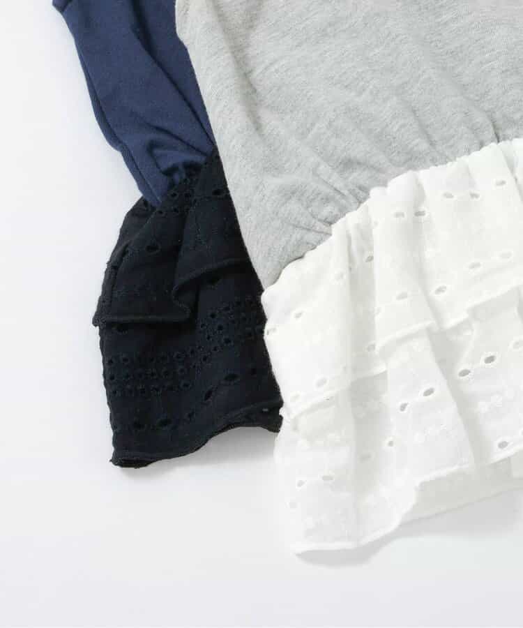 日本童裝 BREEZE 蕾絲拼接上衣 80-140cm 女童款 夏季 TOPS