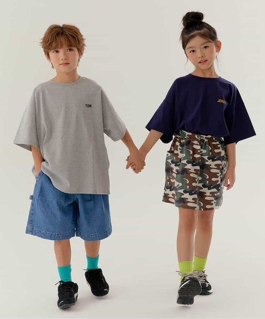 日本童裝 BREEZE 側袋拼接短裙 90-140cm 女童款 夏季 SKIRTS