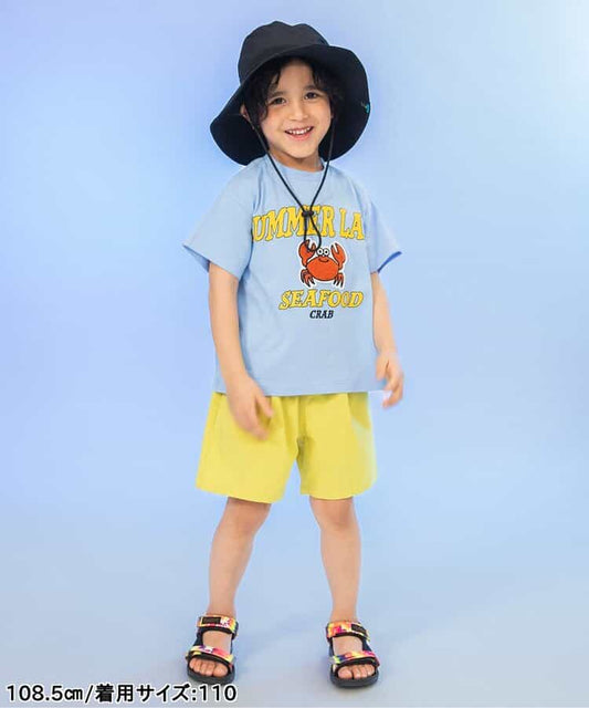 日本童裝 BREEZE 接觸冷感 夏日啤酒霓虹色短褲 80-140cm 男童款/女童款 夏季 PANTS