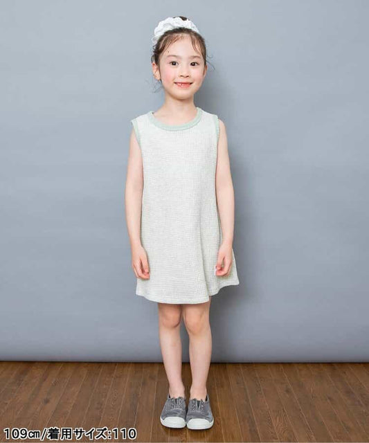 日本童裝 BREEZE 華夫格背心裙 80-130cm 女童款 夏季 DRESSES