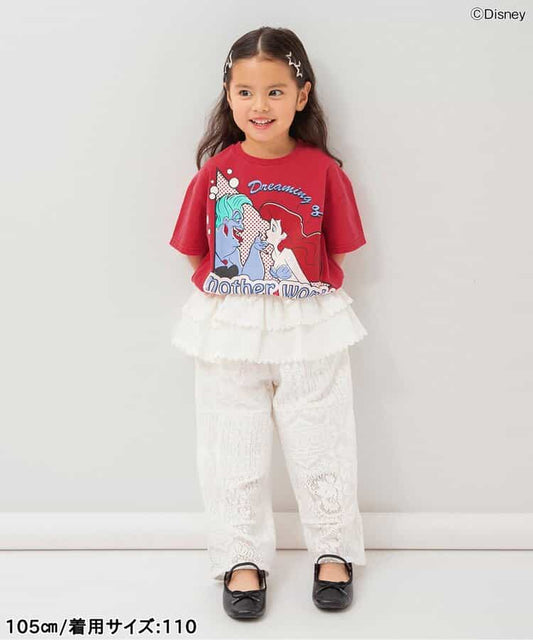 日本童裝 BREEZE x Disney 公主印花上衣 80-120cm 女童款 夏季 TOPS