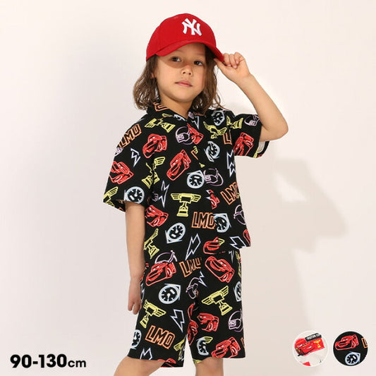 日本童裝 BDL x Disney Cars襯衫短褲套裝 90-130cm 男童款 夏季 TOPS PANTS