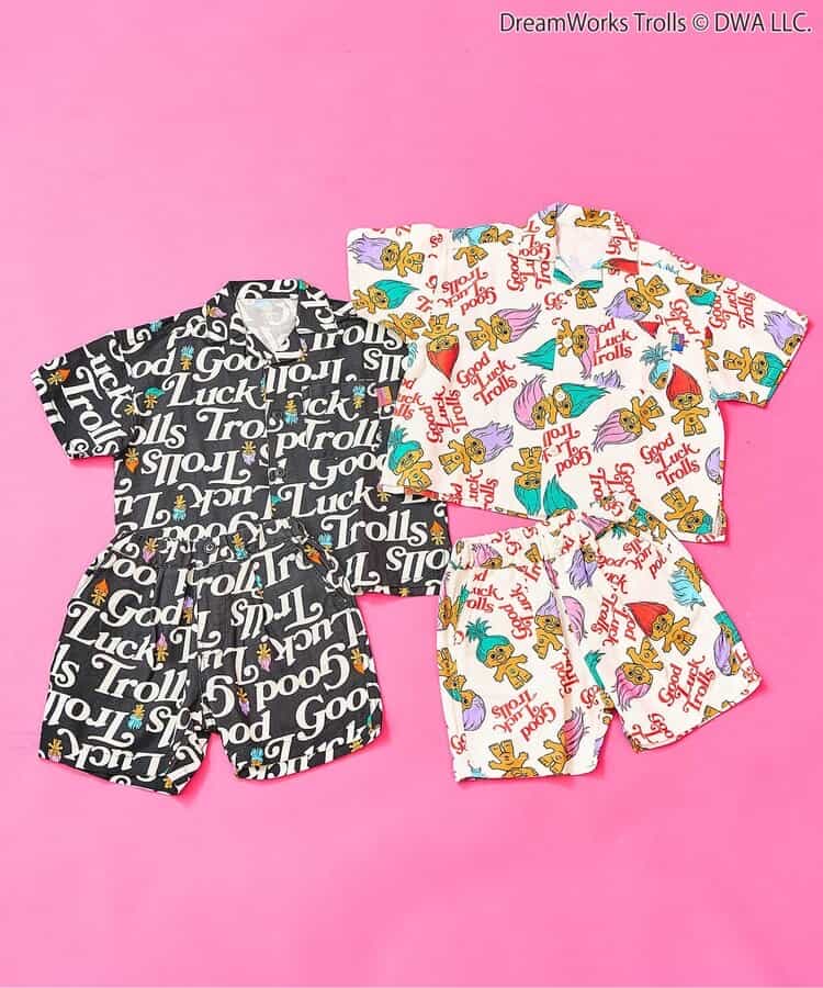 日本童裝 F.O.KIDS x Good Luck Trolls 印花短褲 80-150cm 男童款/女童款 夏季 PANTS 其他品牌童裝