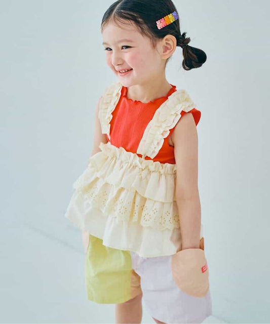 日本童裝 p.premier 荷葉邊吊帶背心/半裙 80-140cm 女童款 夏季
TOPS SKIRTS