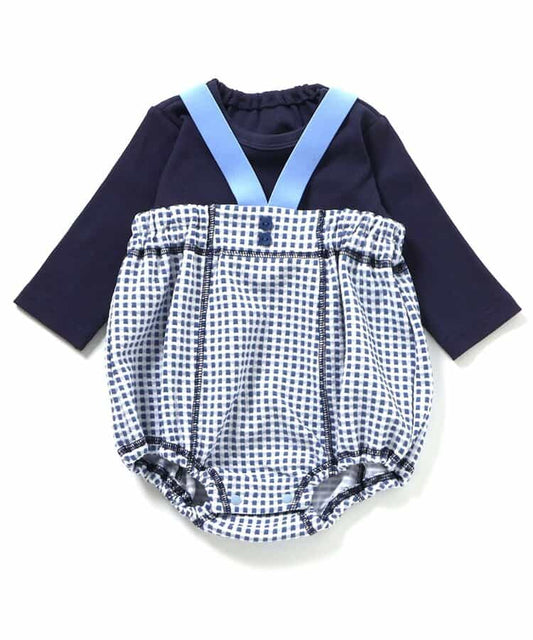 日本童裝 apres les cours 上衣及吊帶連衣套裝 70-80cm 男童款/女童款 初生嬰兒 夏季 Jumpsuit TOPS