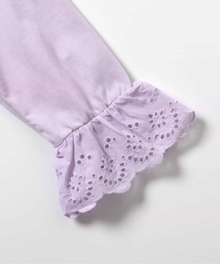 日本童裝 apres les cours 蕾絲袖皺褶上衣 80-140cm 女童款 秋季 TOPS