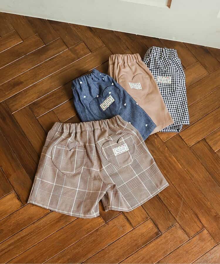 日本童裝 apres les cours 心型口袋短褲 80-140cm 女童款 秋季 PANTS