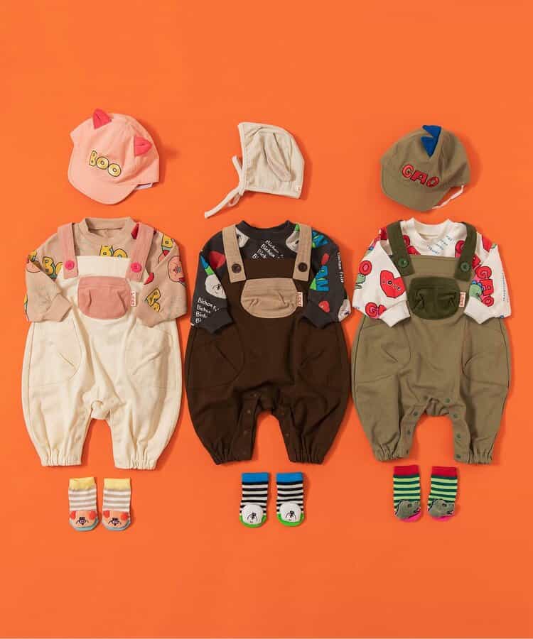 日本直送 BREEZE 動物搖鈴襪一對 7-12cm 襪系列 初生嬰兒