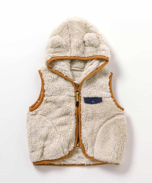日本童裝 BREEZE 毛絨背心外套 80cm 男童款/女童款 初生嬰兒 秋季 OUTERWEAR
