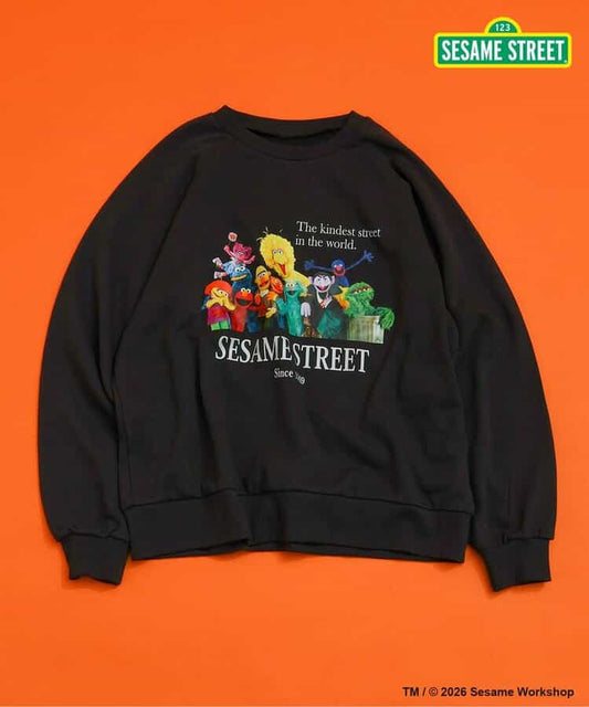 日本童裝 BREEZE x SESAME STREET 親子裝 衛衣 M-L 大人款 冬季 TOPS