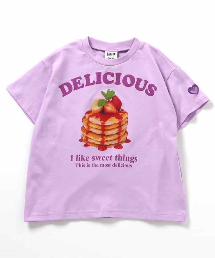 Japanese children's clothing BREEZE printed short-sleeved top 80-140cm girls summer TOPS
