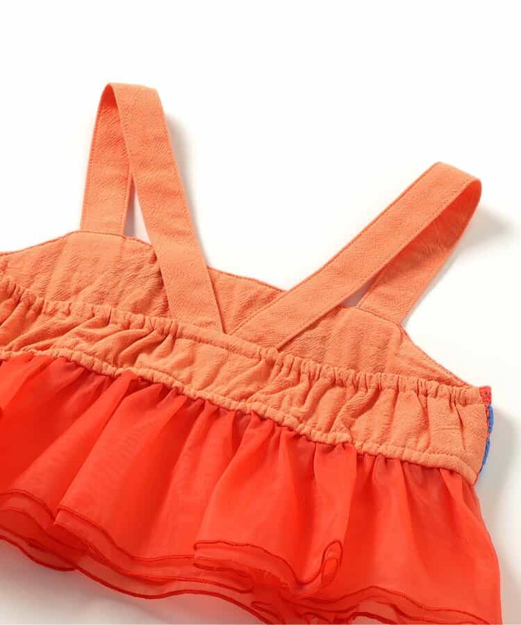 Japanese children's clothing BREEZE crochet two-piece suit 80-140cm girls summer TOPS