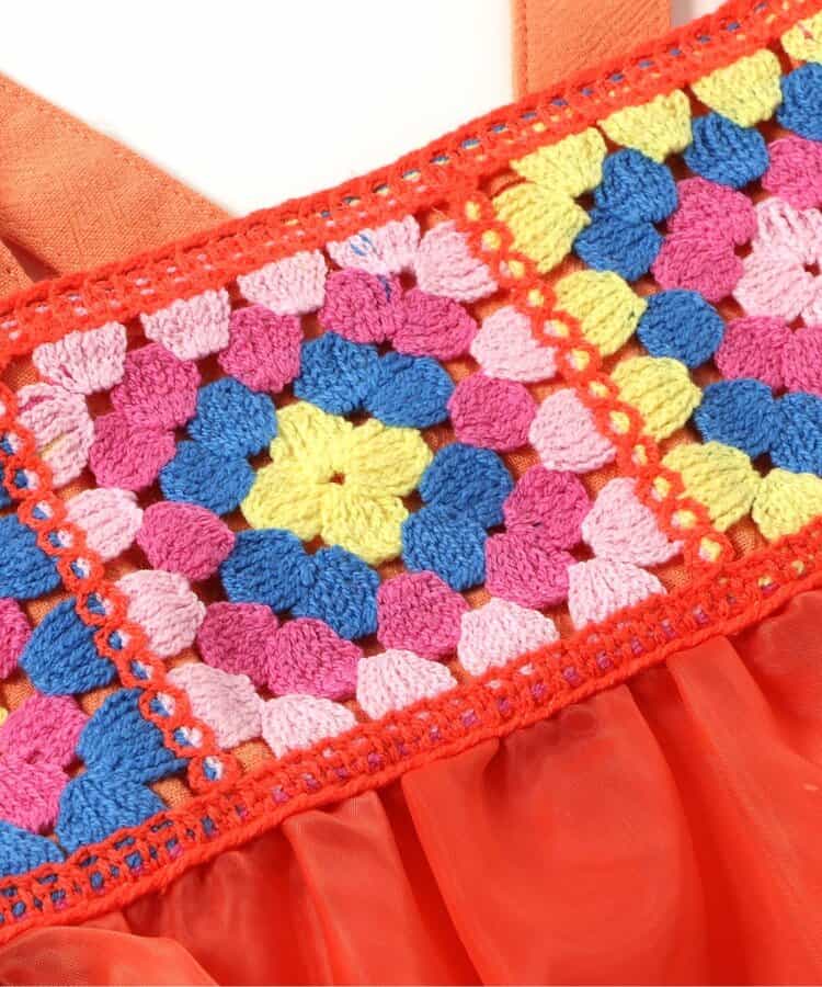 Japanese children's clothing BREEZE crochet two-piece suit 80-140cm girls summer TOPS