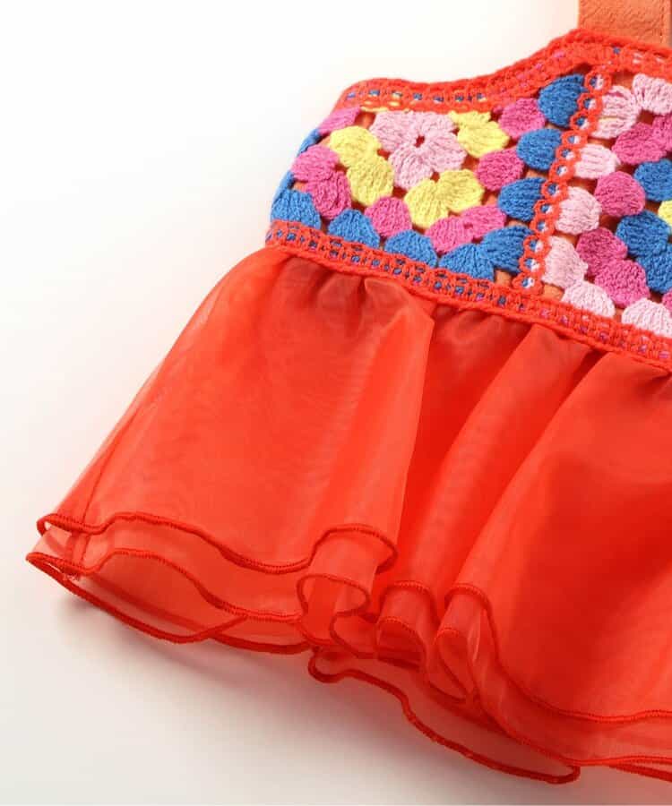 Japanese children's clothing BREEZE crochet two-piece suit 80-140cm girls summer TOPS