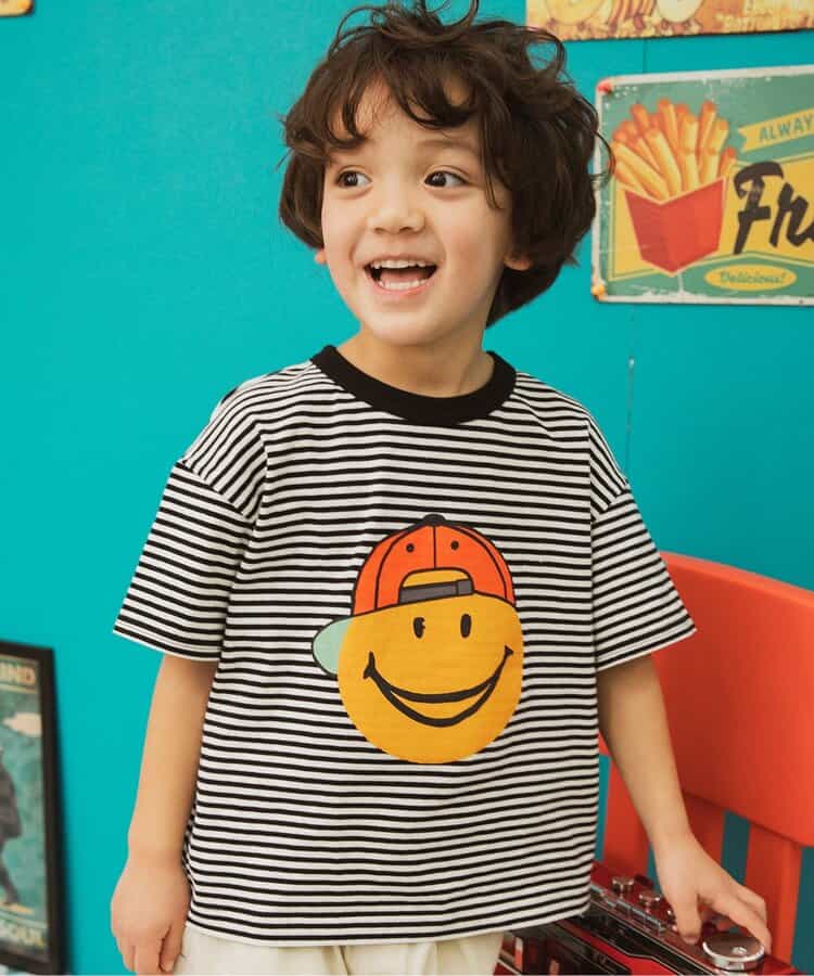 Japanese children's clothing BREEZE printed short-sleeved top 80-150cm boys' summer TOPS