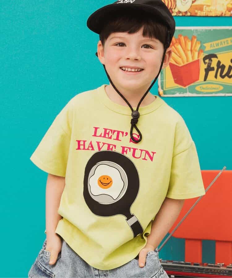 Japanese children's clothing BREEZE printed short-sleeved top 80-150cm boys' summer TOPS