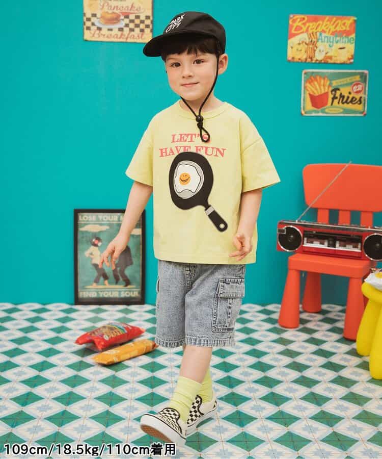 Japanese children's clothing BREEZE printed short-sleeved top 80-150cm boys' summer TOPS