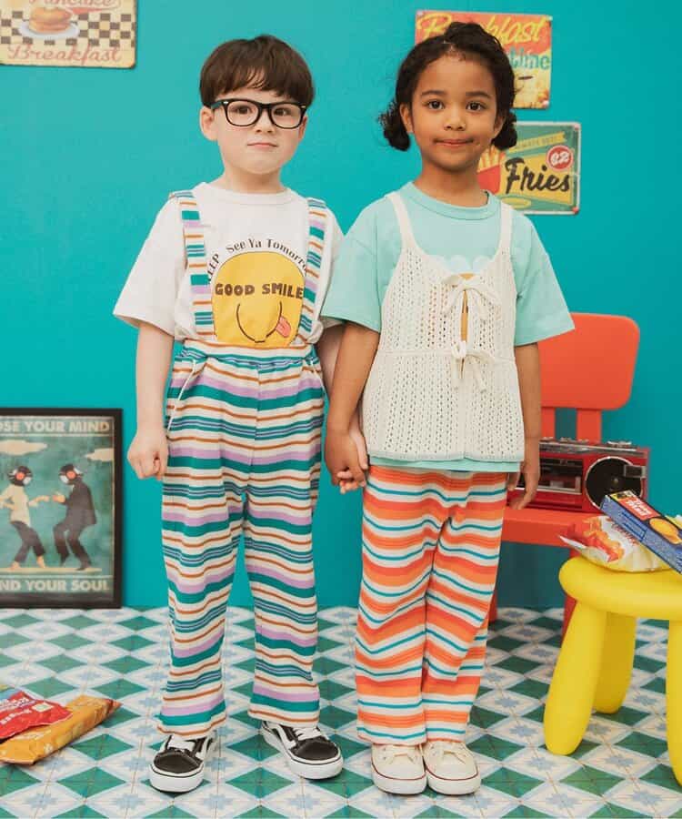 Japanese children's clothing BREEZE printed short-sleeved top 80-150cm boys' summer TOPS