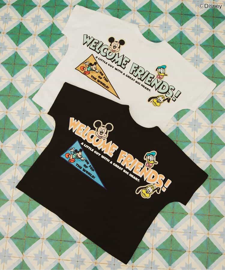 Japanese children's clothing BREEZE x Disney printed top 80-140cm boys' summer TOPS