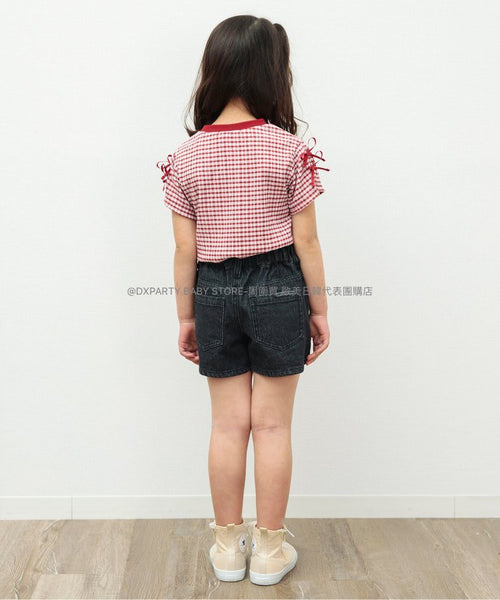 日本童裝 BR#22EE 緞帶袖上衣 80-140cm 女童款 夏季 TOPS