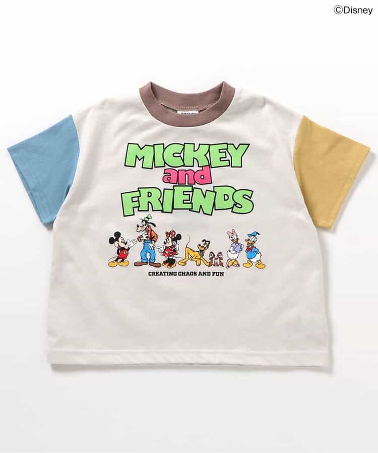 Japanese children's clothing BREEZE x Disney printed tops 80-140cm boys/girls summer TOPS
