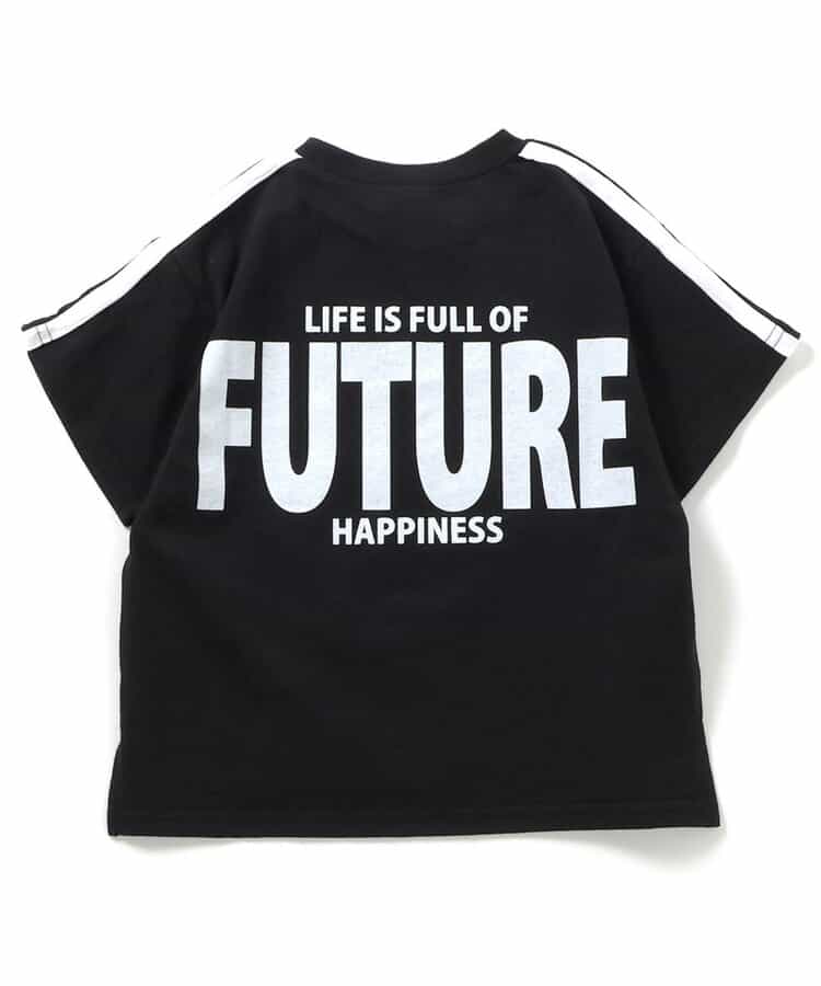 Japanese children's clothing BREEZE letter print top 90-160cm girls summer TOPS