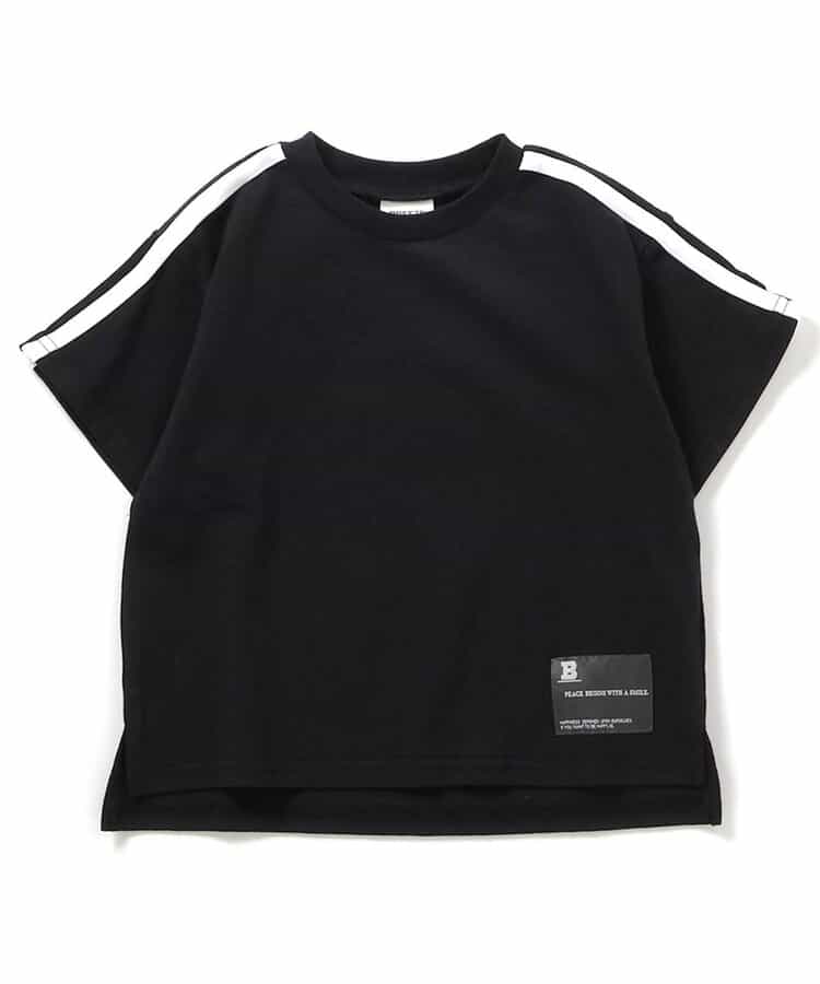 Japanese children's clothing BREEZE letter print top 90-160cm girls summer TOPS
