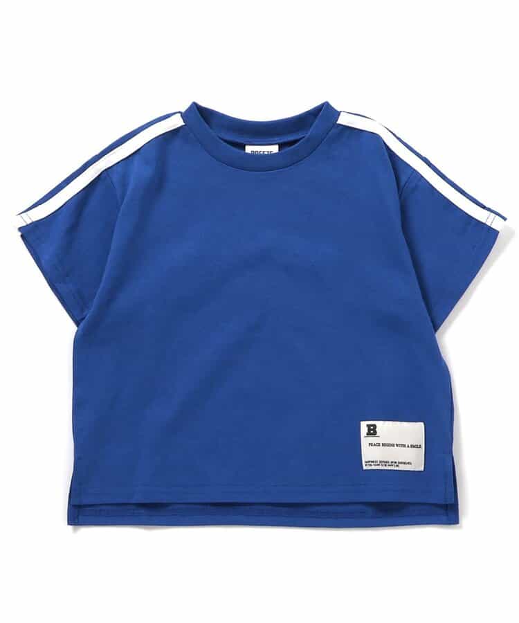 Japanese children's clothing BREEZE letter print top 90-160cm girls summer TOPS