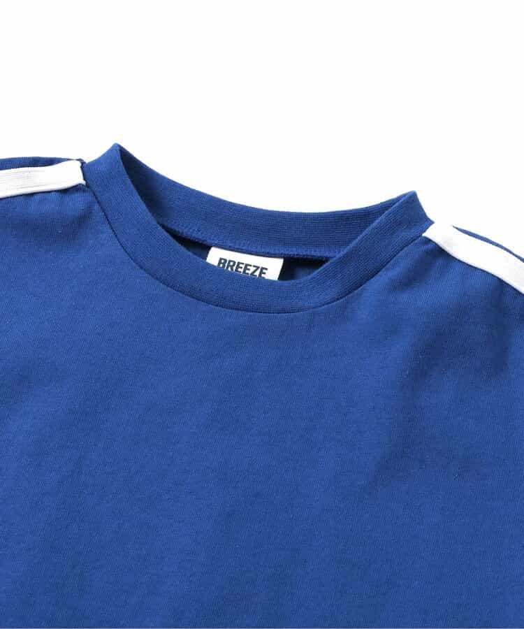 Japanese children's clothing BREEZE letter print top 90-160cm girls summer TOPS