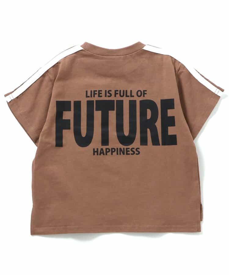 Japanese children's clothing BREEZE letter print top 90-160cm girls summer TOPS
